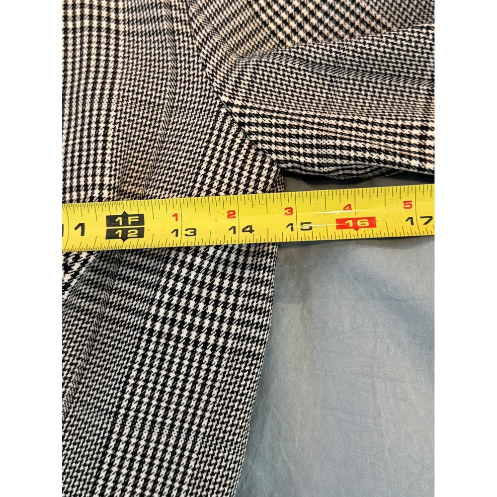 Zara TRF Glen Plaid Blazer Dress Black White Double Breasted Mini XS 7385/323 - Picture 7 of 9